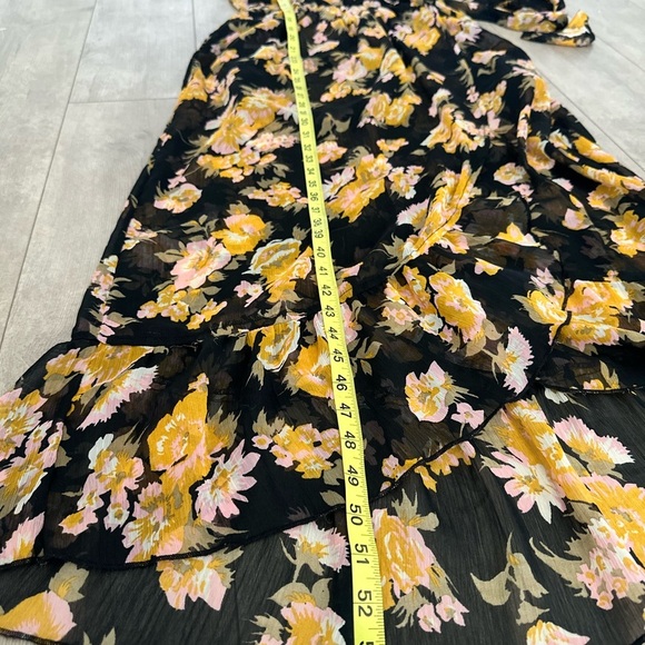 Anthropologie Band of Gypsies Maxi Dress Size Small Floral - Picture 7 of 9